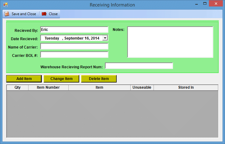 Receiving and Outbound